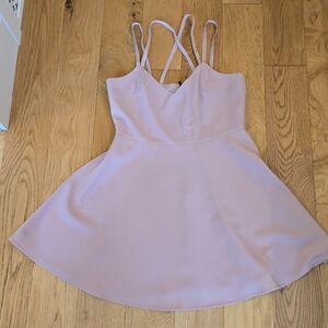 French Connection Pink Mini Dress 10 Dance Feminine Costal Fit And Flare Summer